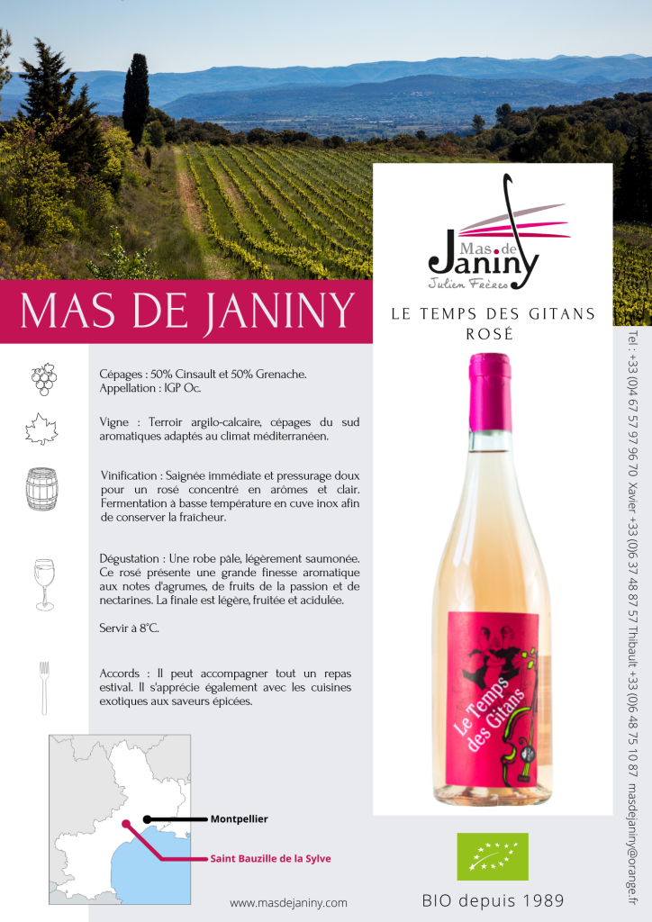 FRN - Temps Des Gitans – Bag In Box – ROSE - Mas de Janiny